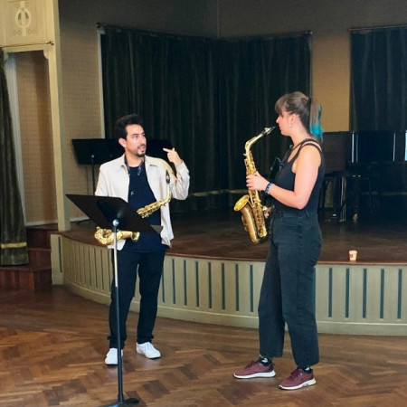 Professor from the Vienna Music Academy held a saxophone masterclass at the Liszt Academy